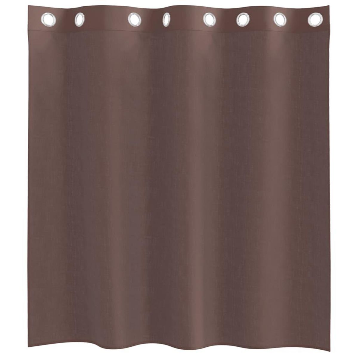VIDAXL Rideaux en voile avec œillets 2 pcs marron 140x140 cm