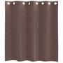 Voir la diapositive 4 : VIDAXL Rideaux en voile avec œillets 2 pcs marron 140x140 cm