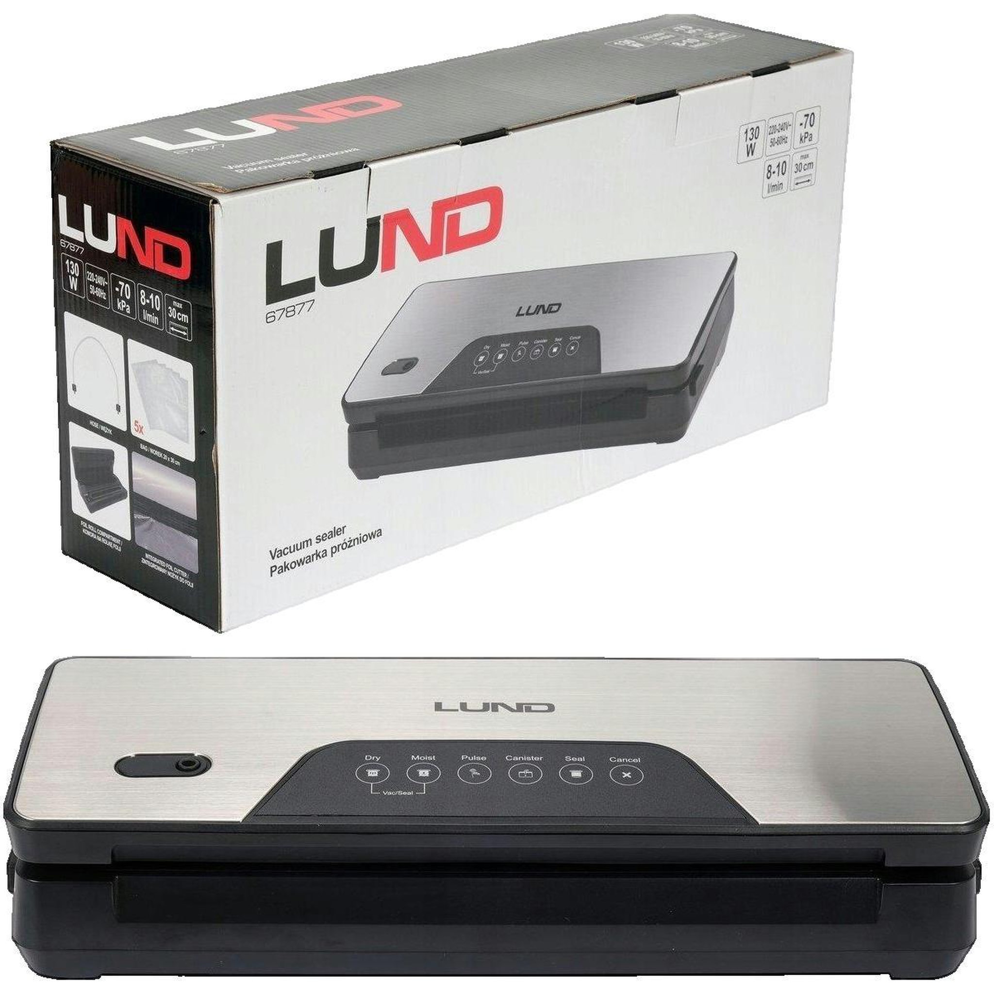 Lund Scelleuse sous vide LUND 67877 130W