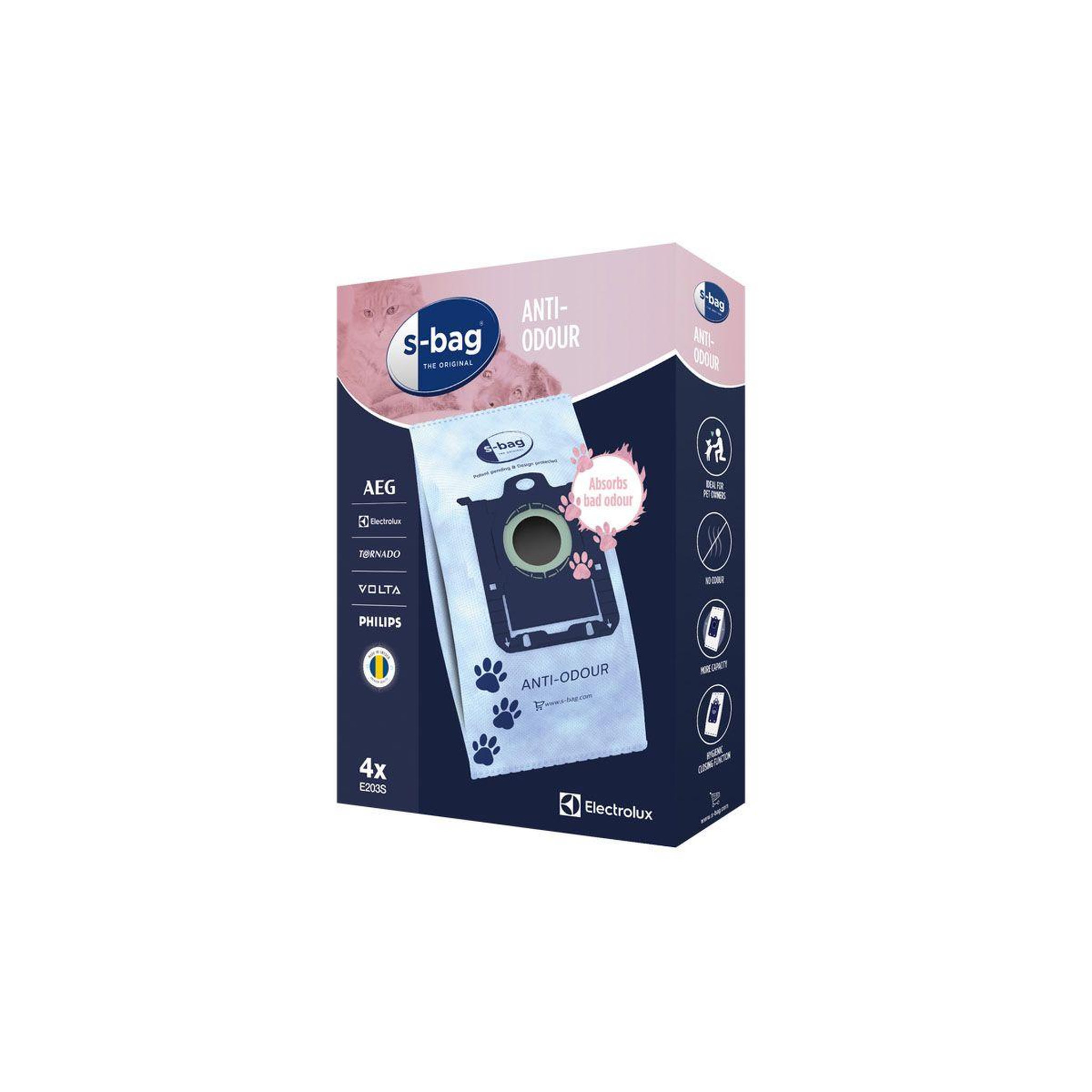 ELECTROLUX Sac aspirateur e203s s bag anti-odeurs
