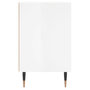 Voir la diapositive 5 : VIDAXL Table de chevet blanc brillant 40x30x50 cm bois d'ingenierie