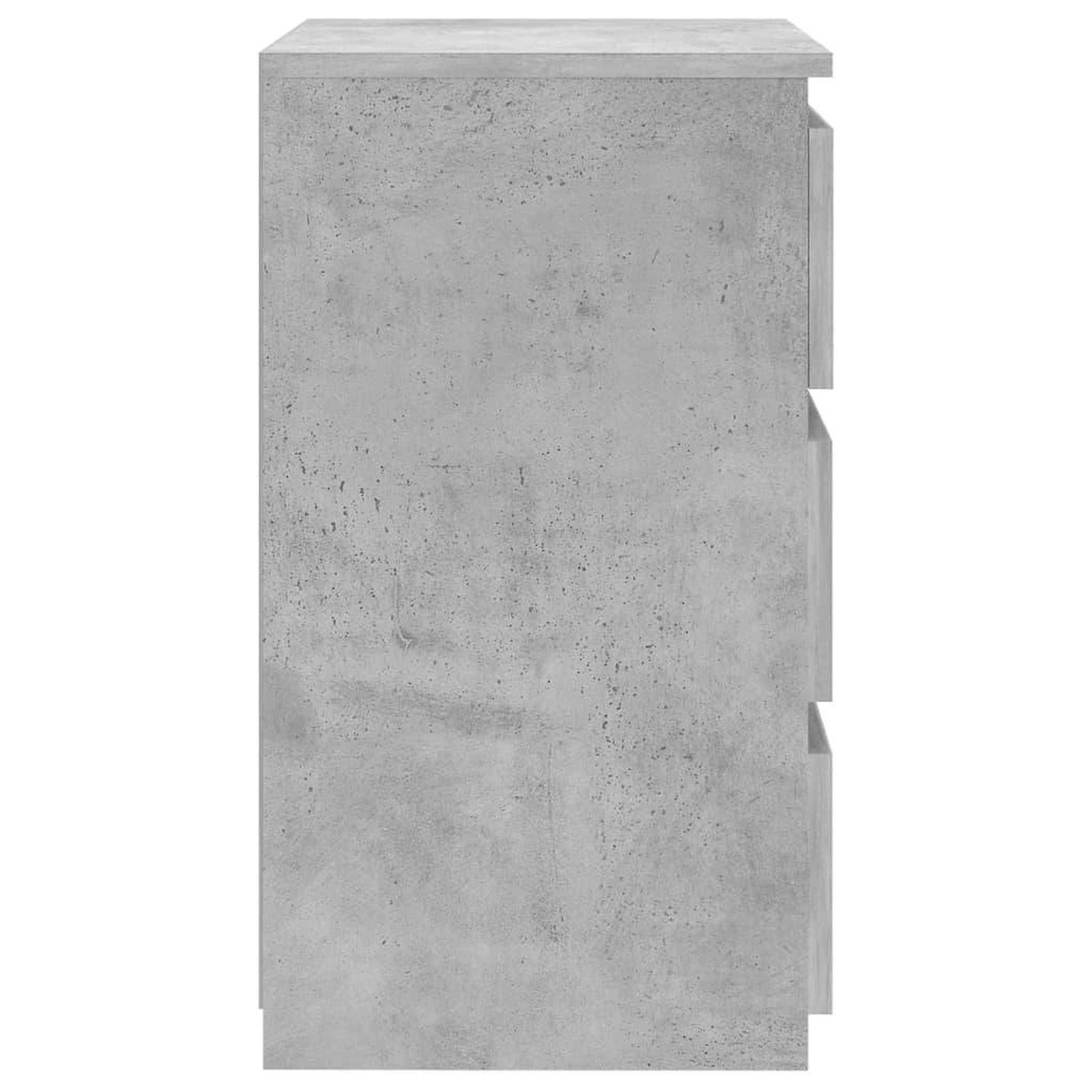 Voir la diapositive 4 : VIDAXL Table de chevet Gris beton 40x35x62,5 cm Agglomere