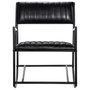 Voir la diapositive 3 : VIDAXL Chaise a bascule Noir Cuir veritable