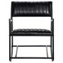Voir la diapositive 3 : VIDAXL Chaise a bascule Noir Cuir veritable