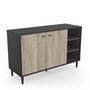 Voir la diapositive 1 : Buffet 2 portes 3 niches L110cm SMART