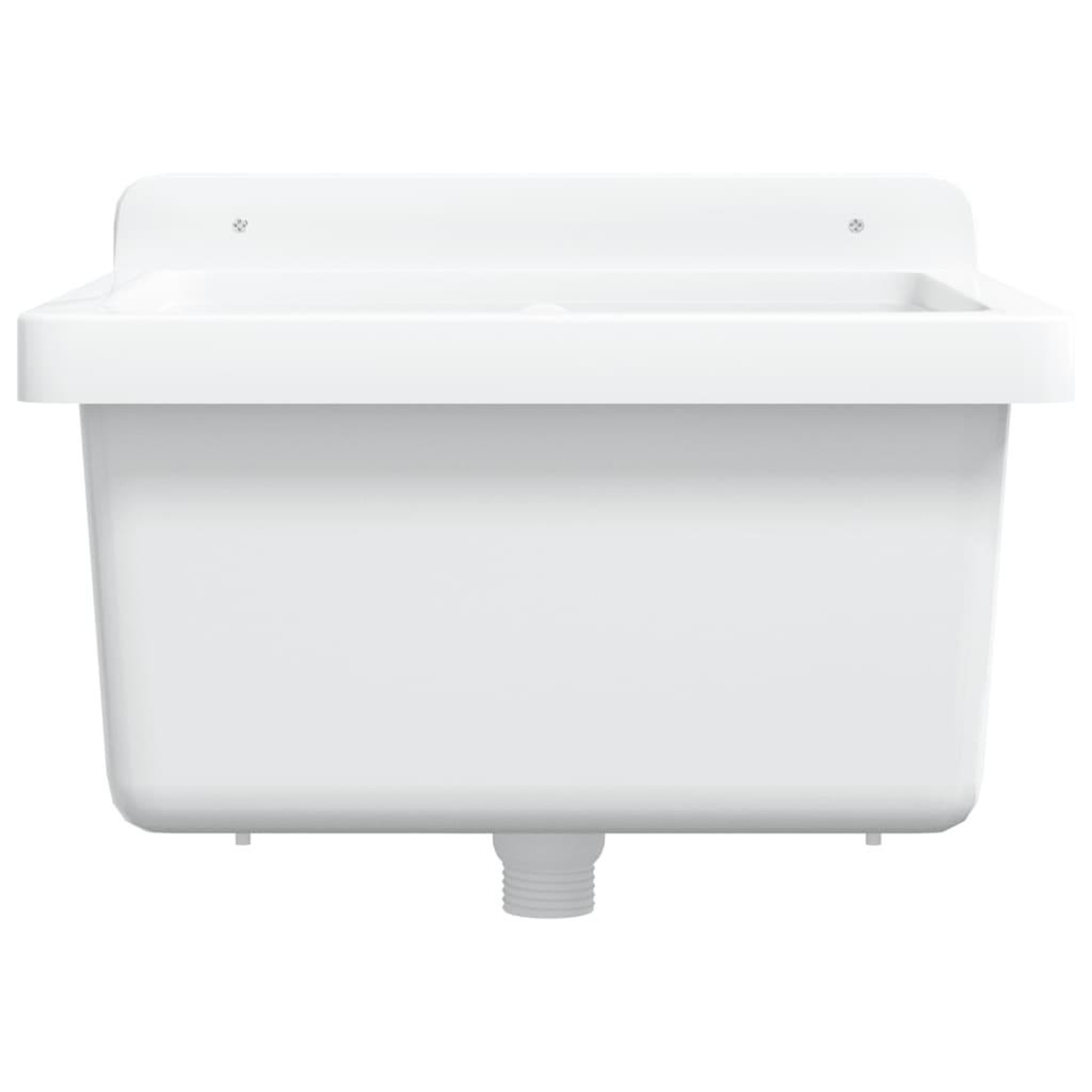 Voir la diapositive 4 : VIDAXL Lavabo pour montage murale blanc 40x40x24 cm resine