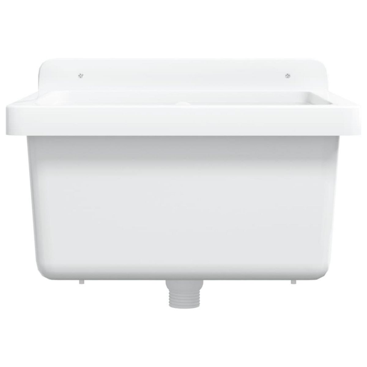 VIDAXL Lavabo pour montage murale blanc 40x40x24 cm resine