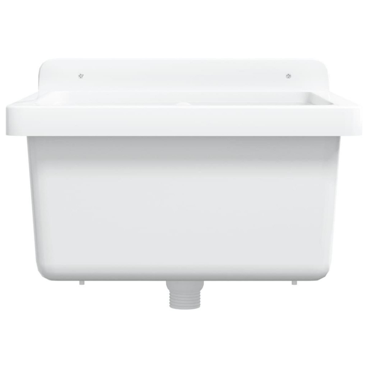 VIDAXL Lavabo pour montage murale blanc 40x40x24 cm resine