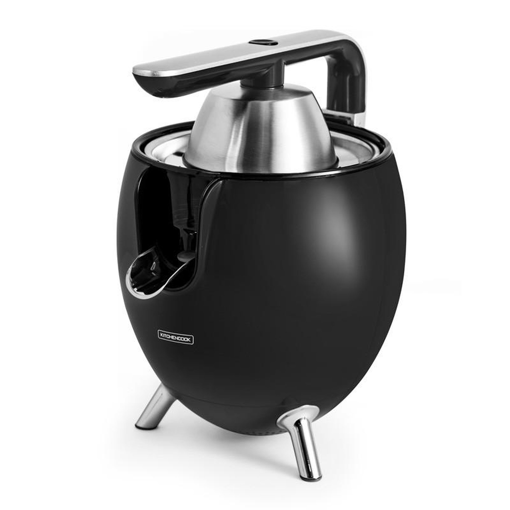 Voir la diapositive 3 : KITCHENCOOK Presse agrumes double cônes avec filtre en acier presspod noir mat kitchencook
