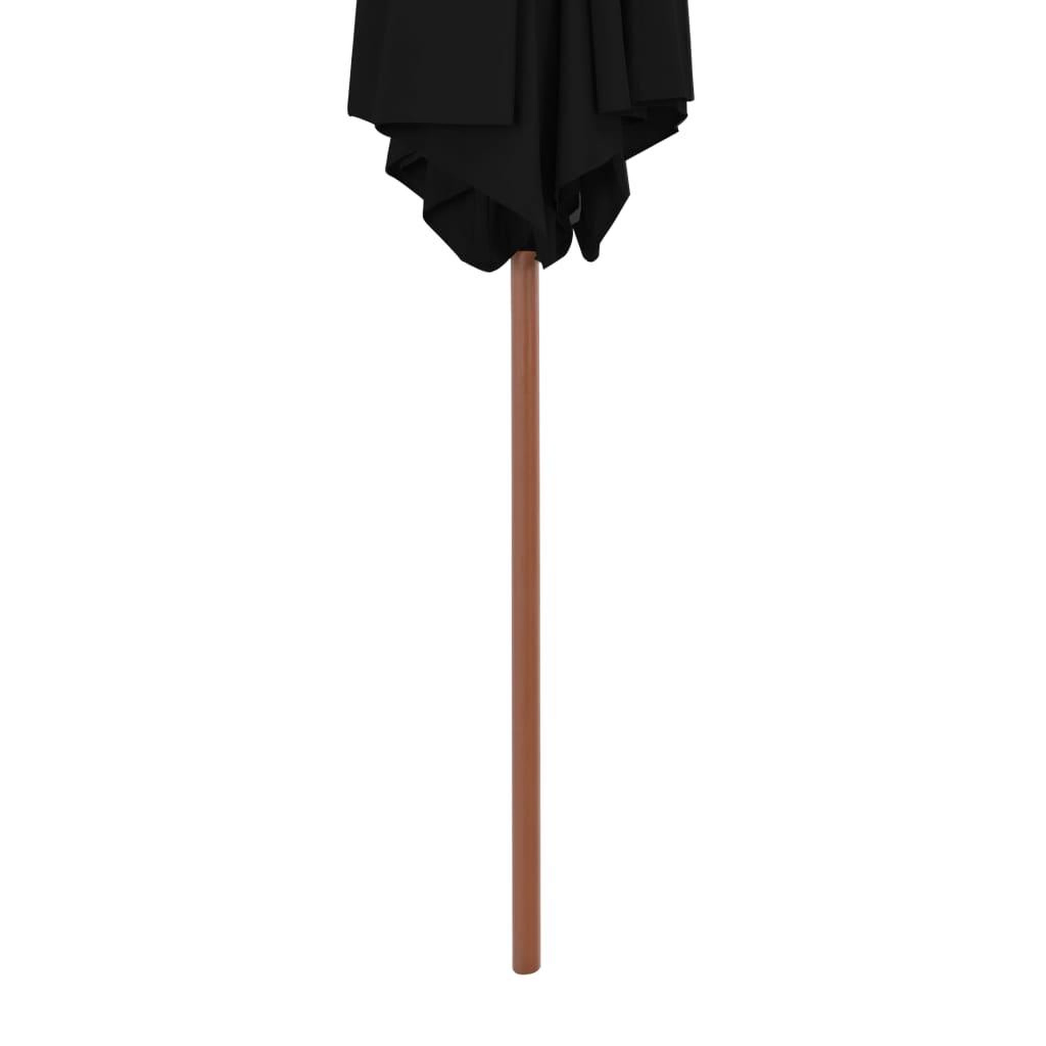 Voir la diapositive 4 : VIDAXL Parasol de jardin avec mat en bois noir 270 cm