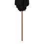 Voir la diapositive 4 : VIDAXL Parasol de jardin avec mat en bois noir 270 cm