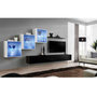 Voir la diapositive 2 : Paris Prix Meuble TV Mural Design  Switch XX  330cm Noir & Blanc