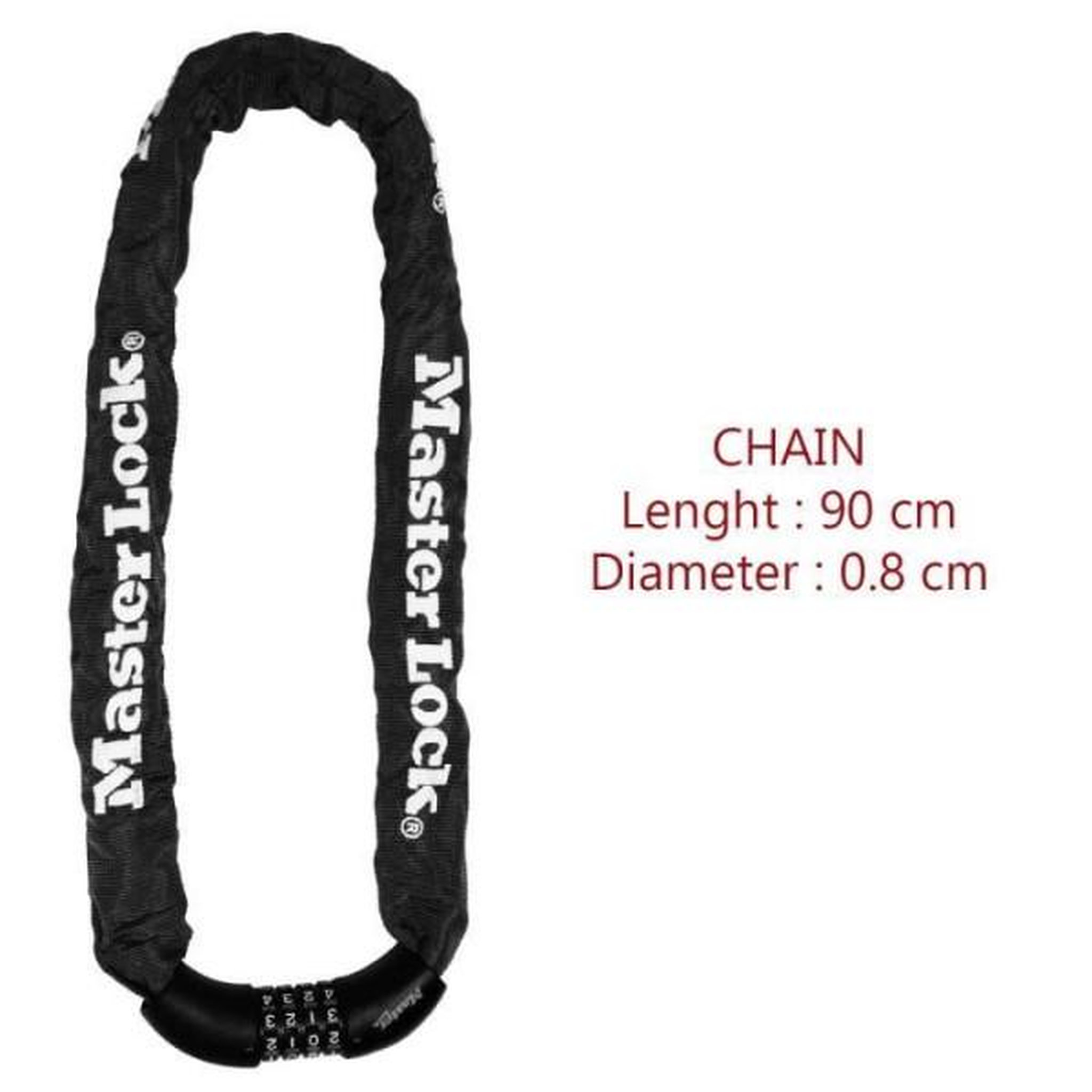 Voir la diapositive 6 : Master lock Cadenas Chaine en acier