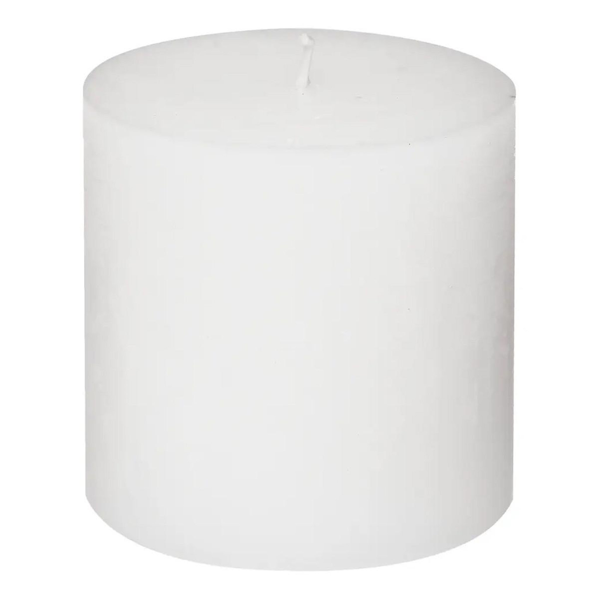 Voir la diapositive 1 : COMPTOIR DE LA BOUGIE Bougie Cylindrique  Rustic  10cm Blanc