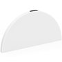 Voir la diapositive 6 : ID MARKET Table pliante d'appoint portable ronde 122 cm  camping ou réception avec housse blanche