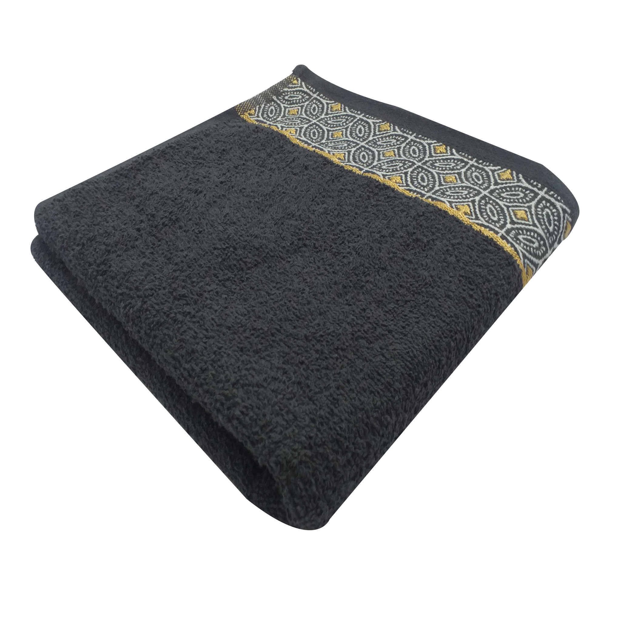 Voir la diapositive 1 : ACTUEL Serviette de toilette fantaisie en coton 450gsm IBIZA