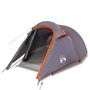 Voir la diapositive 4 : VIDAXL Tente de camping tunnel 3 personnes gris et orange impermeable