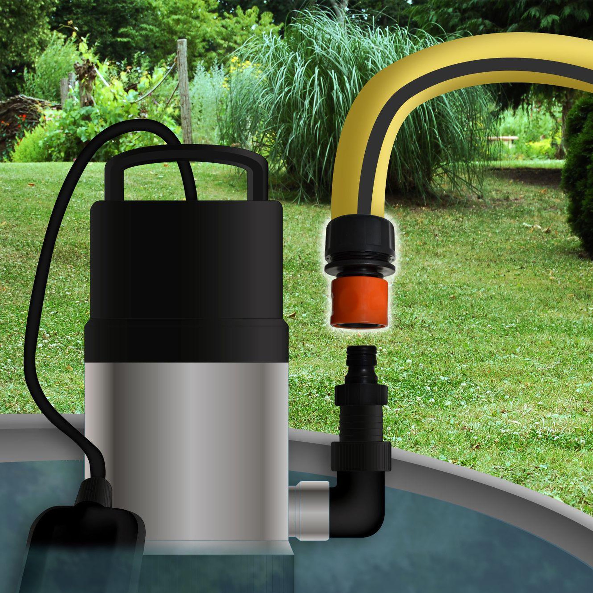 Voir la diapositive 2 : Jardibric Raccord automatique rapide 25mm plastique Jardibric