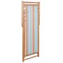 Voir la diapositive 4 : VIDAXL Chaise pliable de plage Tissu et cadre en bois Multicolore