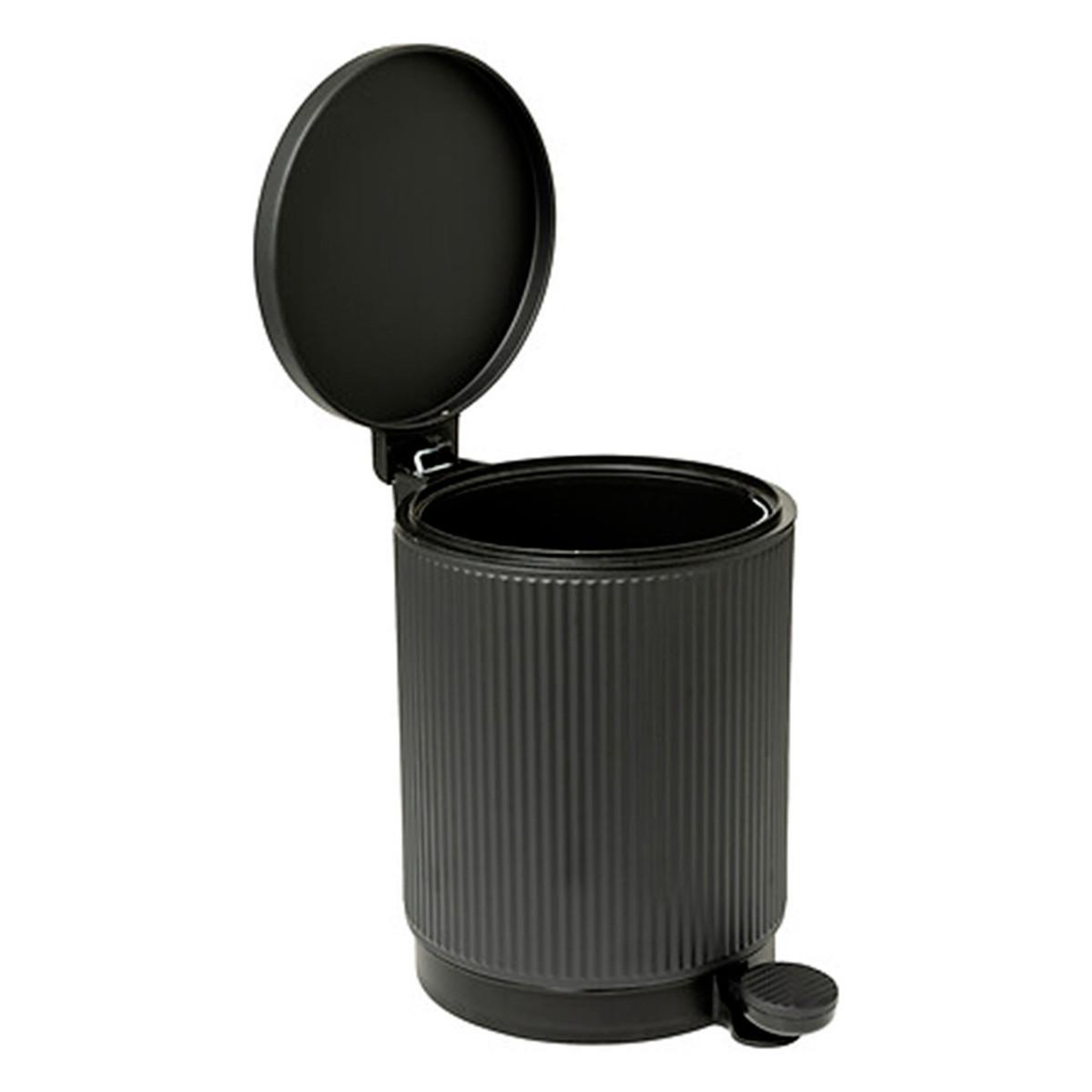 Voir la diapositive 2 : FIVE Poubelle de salle de bain  onyx  5l gris ardoise