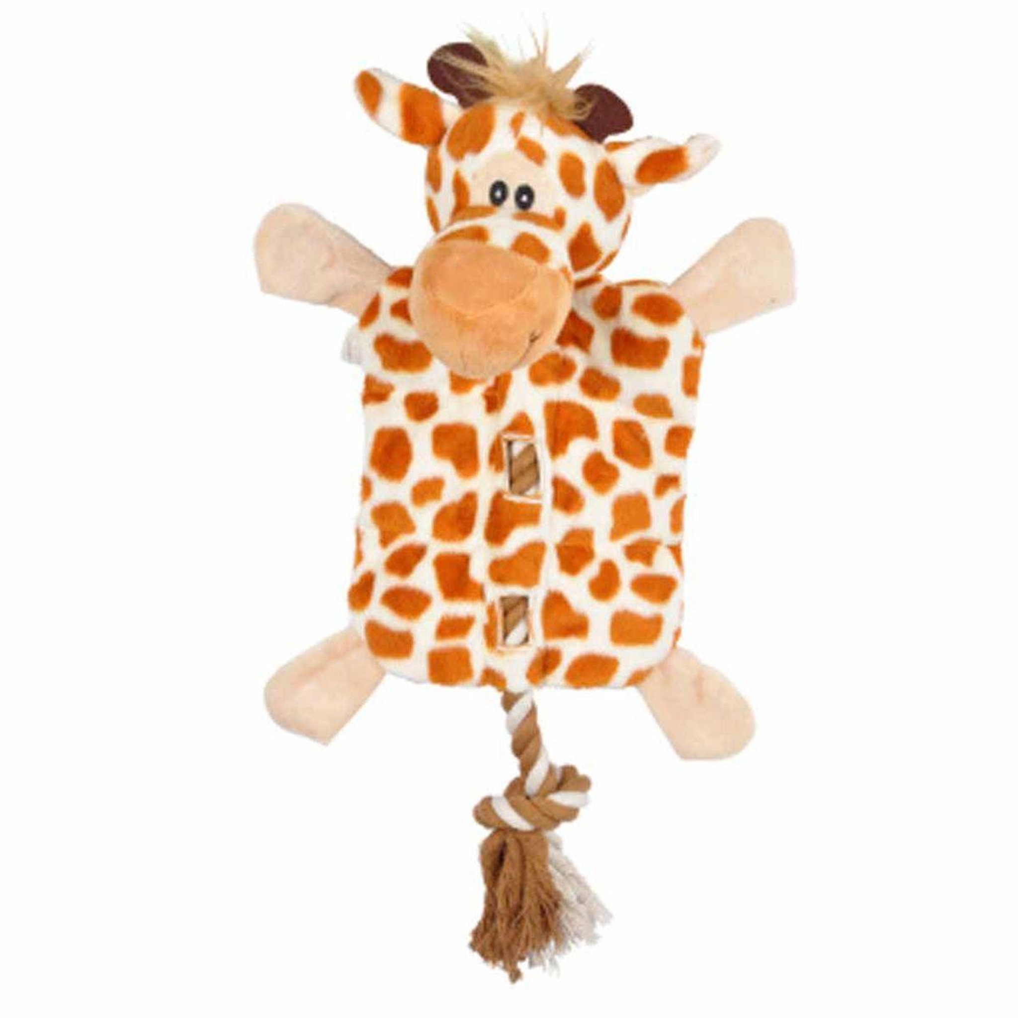 Voir la diapositive 1 : LOVE STORY Peluche pour Chien  Girafe  37cm Marron