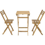 Habitat et Jardin Ensemble table et chaises de jardin  Aldo  en bois - 2 places - Marron