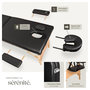 Voir la diapositive 3 : tectake Table de massage portable pliante 2 zones largeur 61 cm et rembourrage 5 cm noir