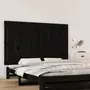 VIDAXL Tete de lit murale Noir 147x3x90 cm Bois massif de pin