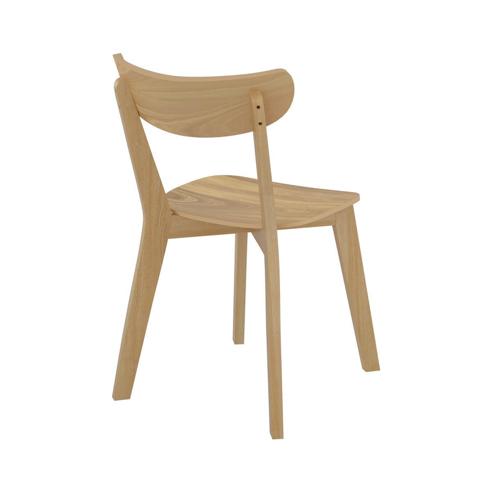 Voir la diapositive 2 : MAISON PAVANE Lot de 2 chaises en bois clair-Tabata