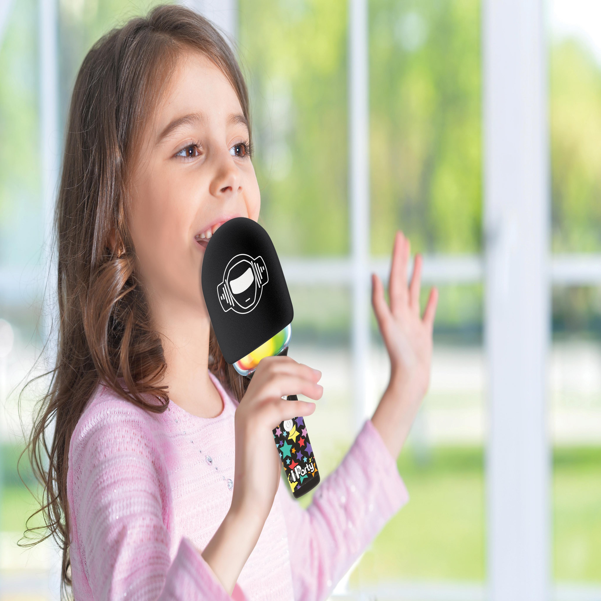 Voir la diapositive 6 : Lexibook Karaoke Microphone Bluetooth/Sans fil avec effets sonores et lumineux