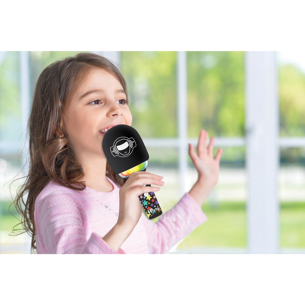 Lexibook Karaoke Microphone Bluetooth/Sans fil avec effets sonores et lumineux