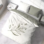 Voir la diapositive 1 : Home collection Parure de couette tufte 3pcs coton lave bci herbier