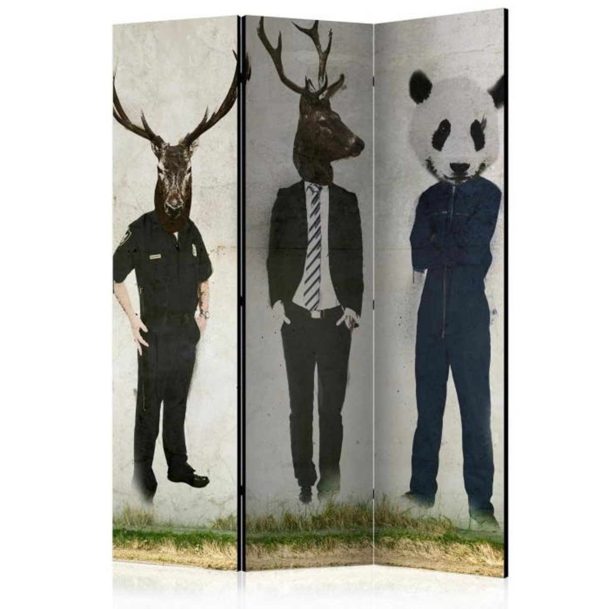 Paris Prix Paravent 3 Volets  Man Or Animal?  135x172cm