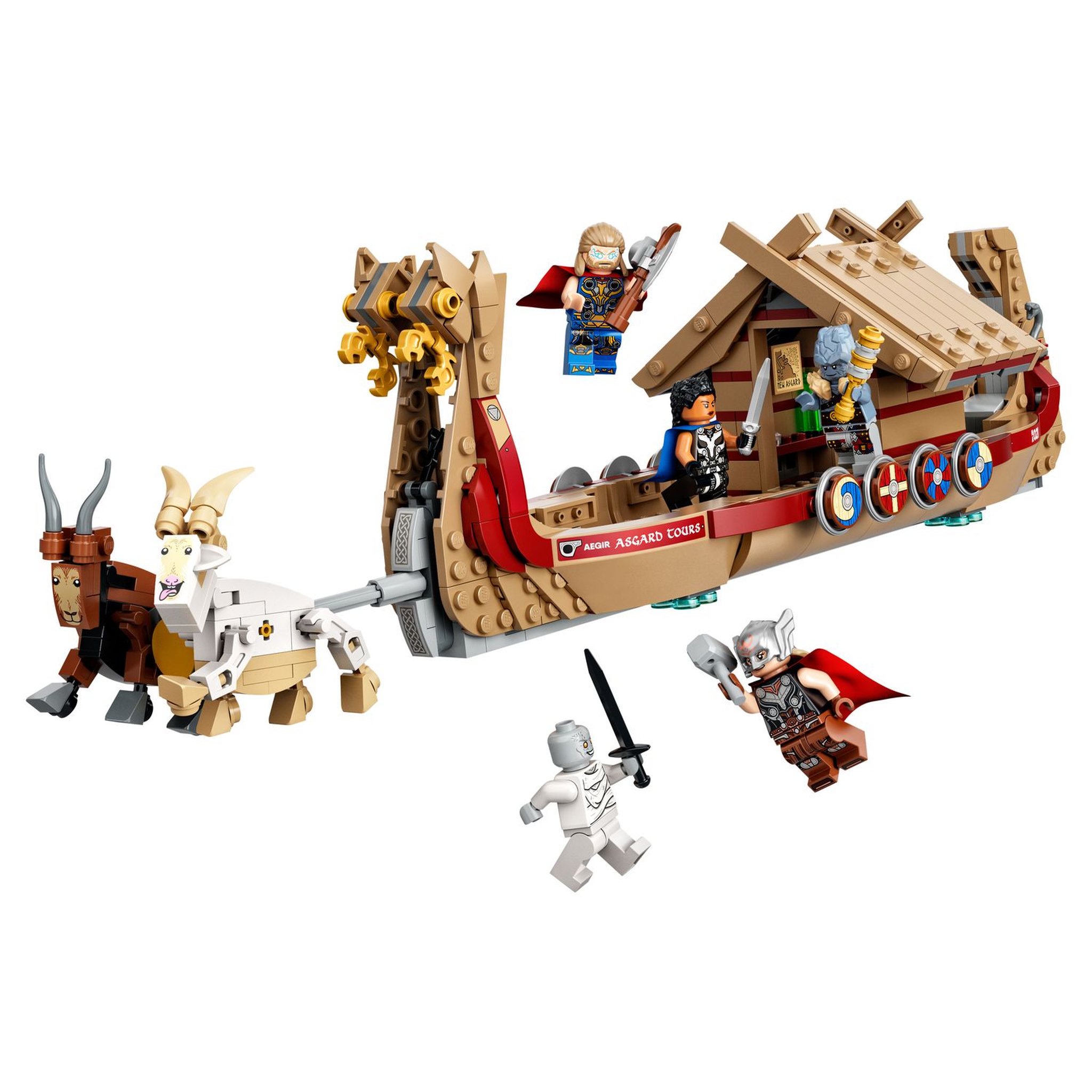 Voir la diapositive 3 : LEGO Marvel 76208 Le Drakkar de Thor, Jouet de Bateau avec Minifigurines et Stormbreaker