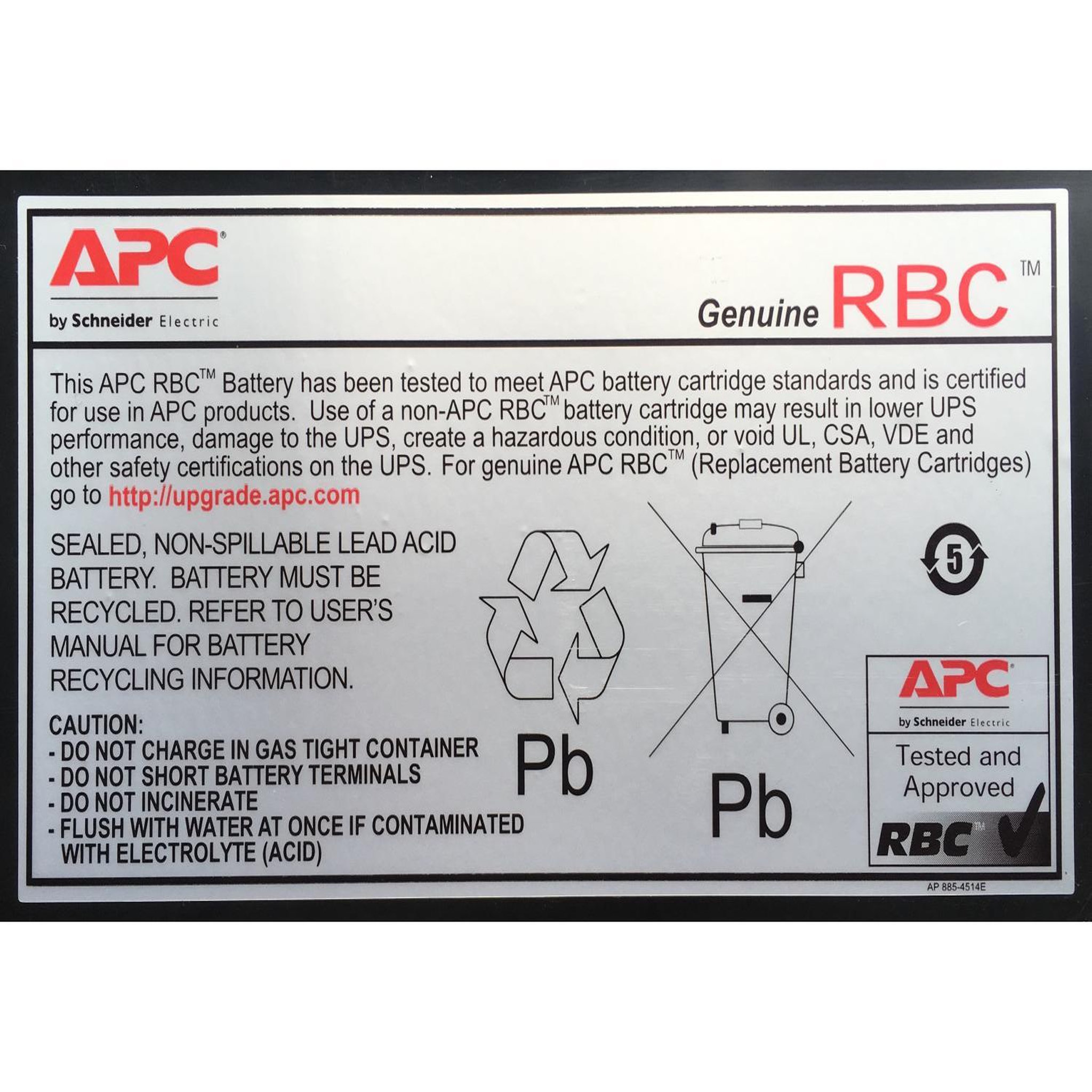 Voir la diapositive 3 : APC Batterie UPS APC 24 V Acide de plomb scellé