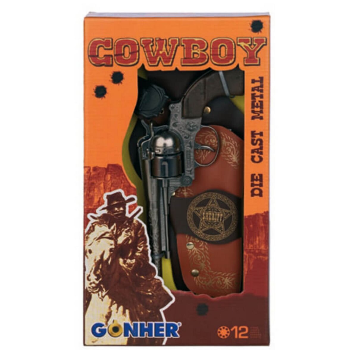 Pistolet Cowboy Métal - Accessoires Armes Le Deguisement.com
