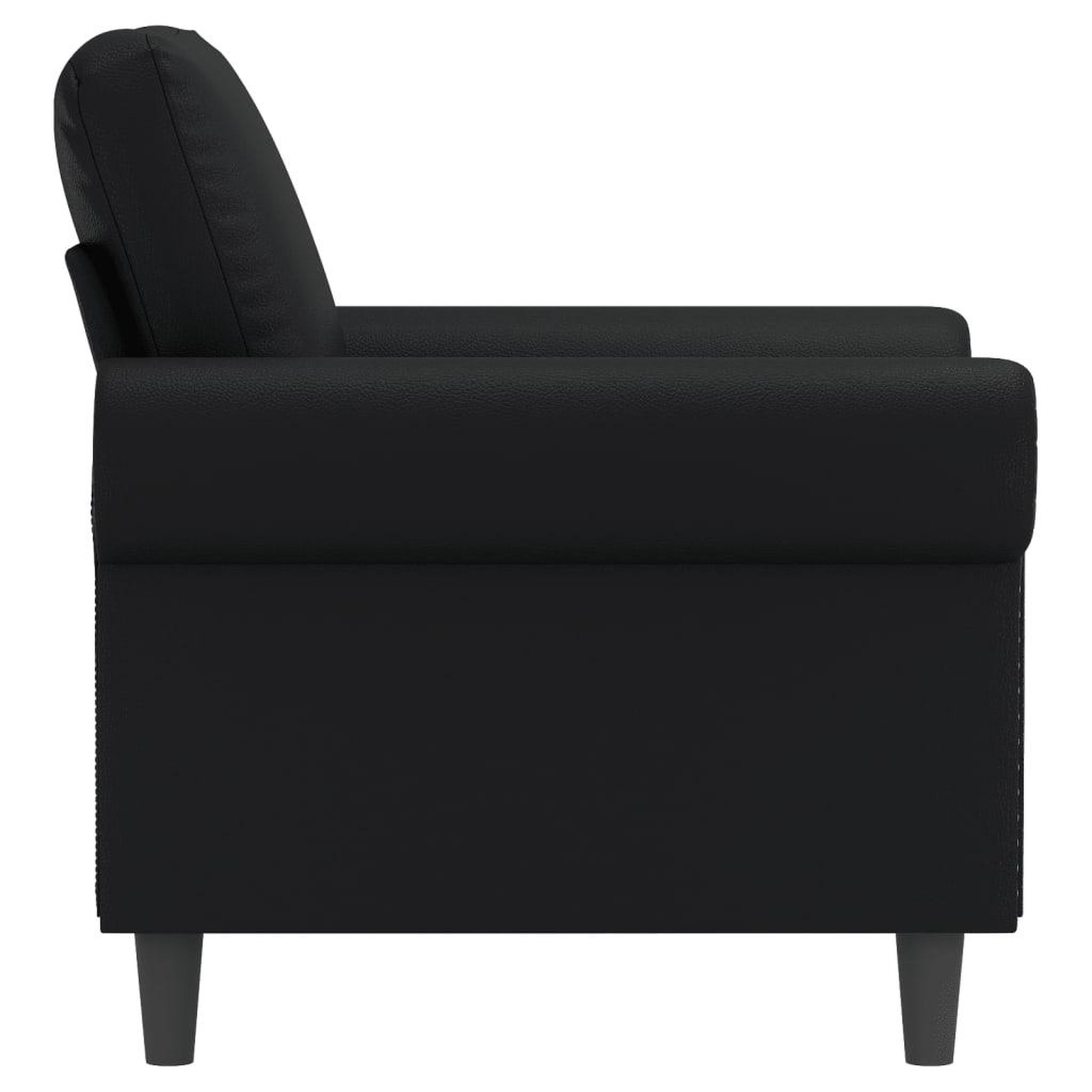 Voir la diapositive 4 : VIDAXL Fauteuil Noir 60 cm Similicuir