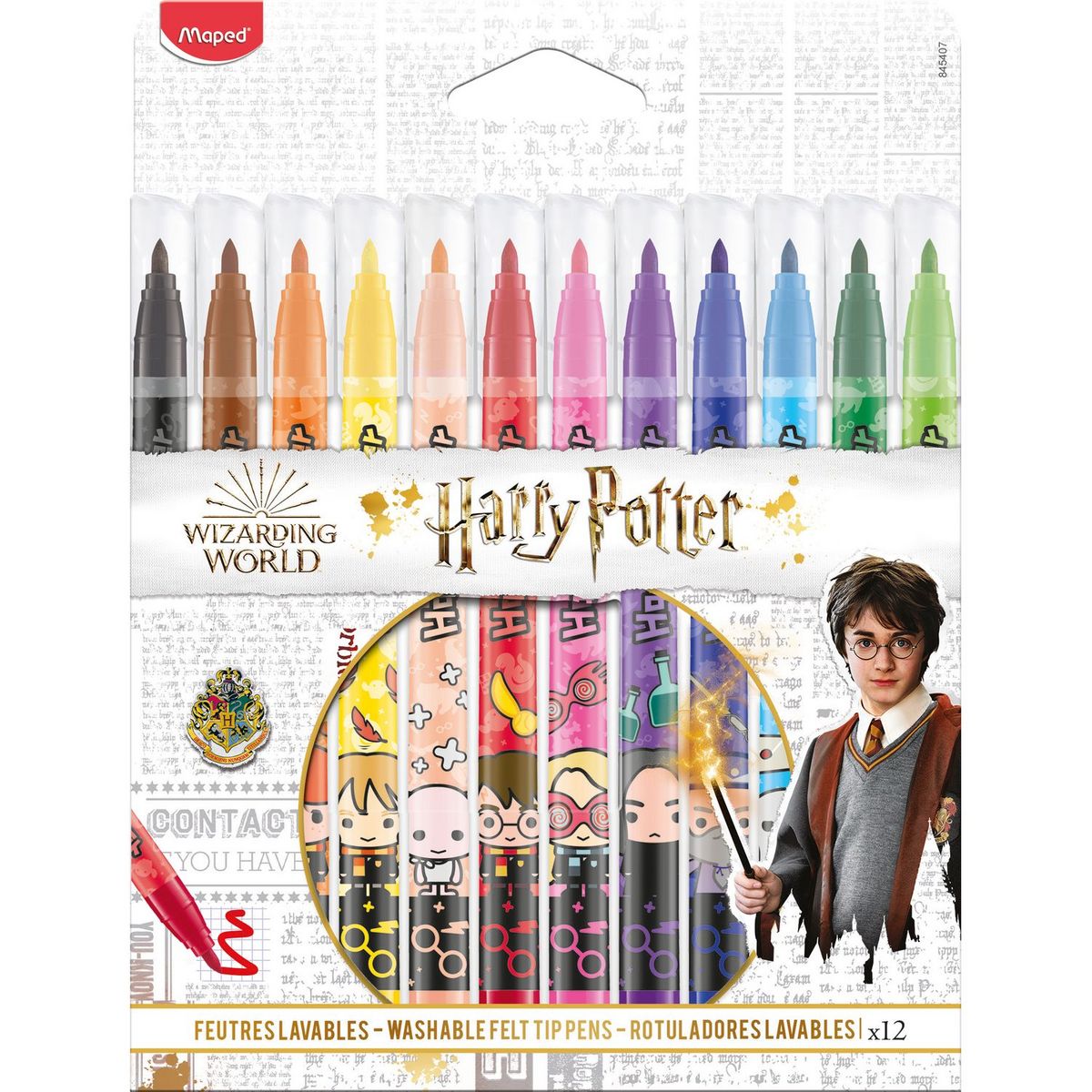 MAPED Lot de 12 feutres de coloriage Harry Potter