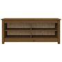 Voir la diapositive 3 : VIDAXL Banc a chaussures Marron miel 110x38x45,5 cm Pin massif