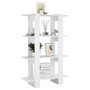 Voir la diapositive 4 : VIDAXL Bibliotheque/Separateur de piece Blanc 80x30x123,5 cm