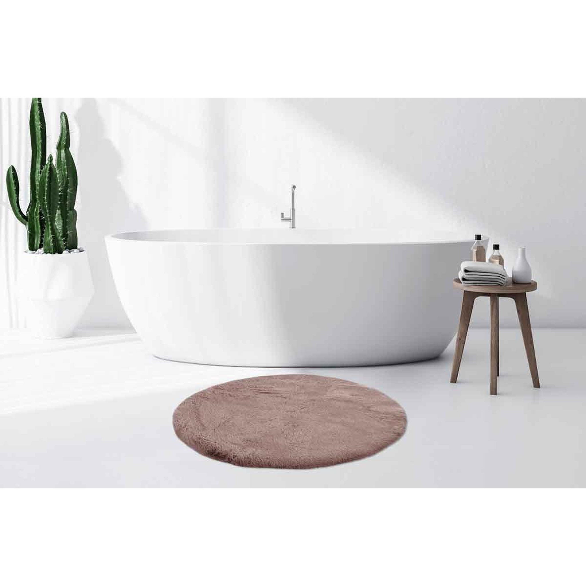 Voir la diapositive 5 : Paris Prix Tapis de bain antidérapant  rabbit  100cm rose