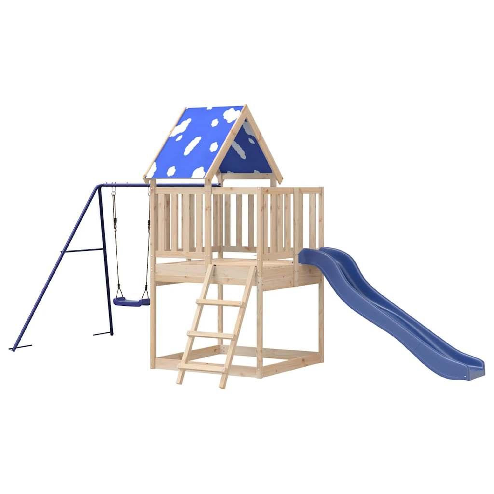 Voir la diapositive 4 : VIDAXL Aire de jeux d'exterieur bois de pin massif