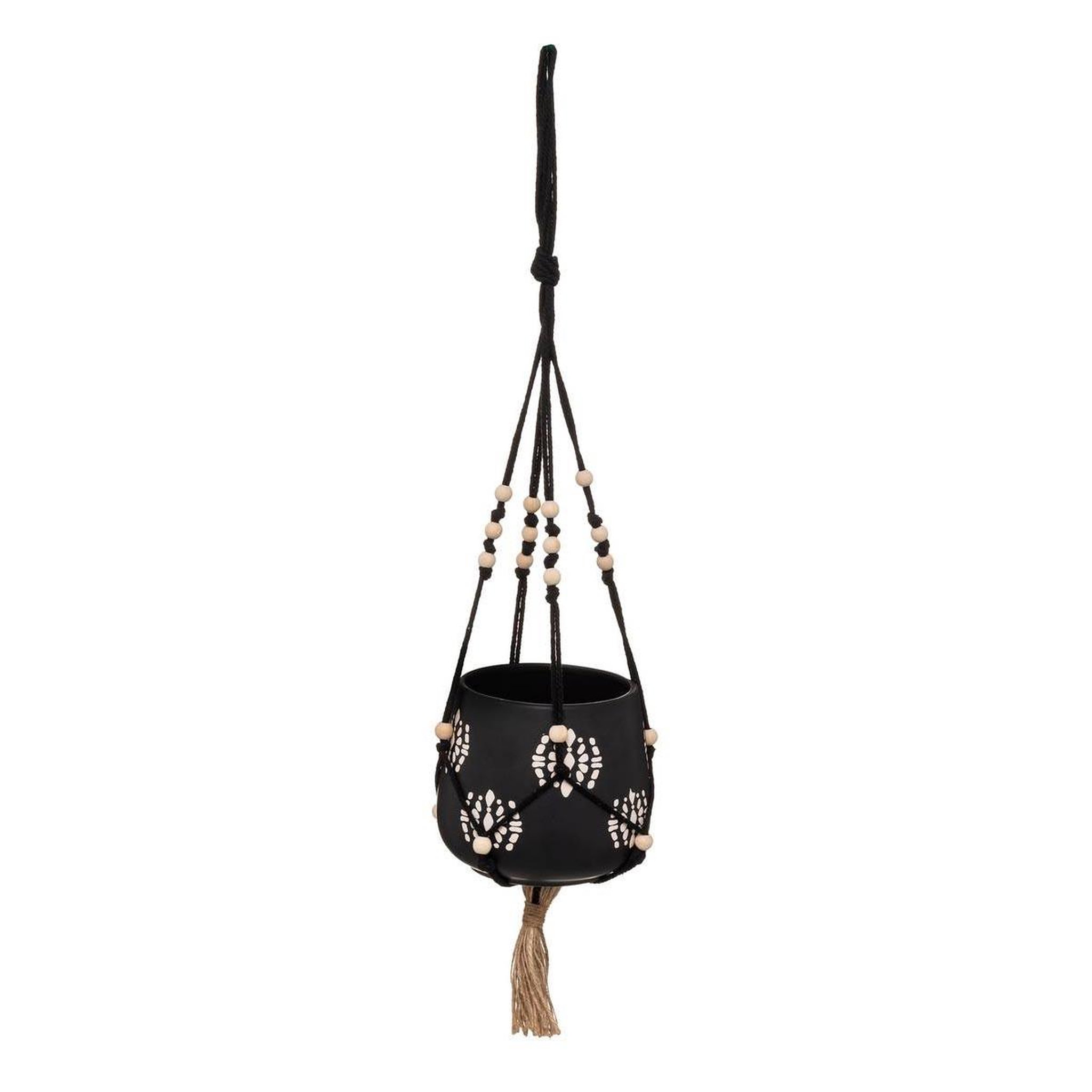 ATMOSPHERA Cache-Pot Suspendu  Tropique Australe  55cm Noir