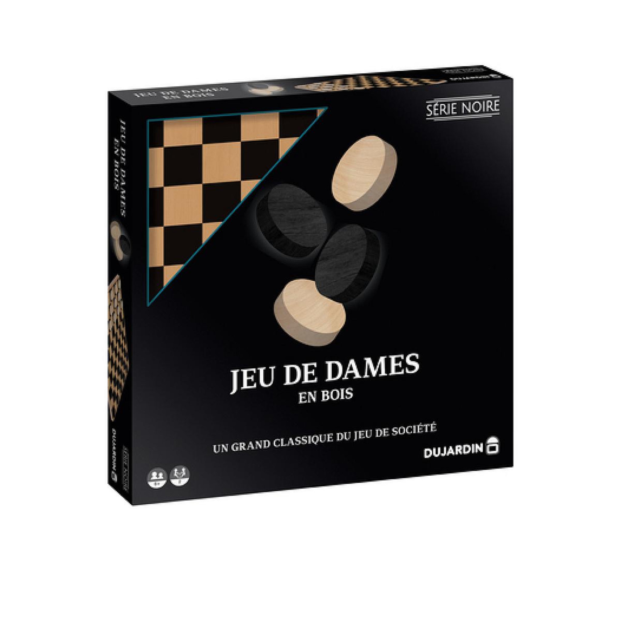 Dujardin Jeu classique Dujardin Série noire Dames plateau