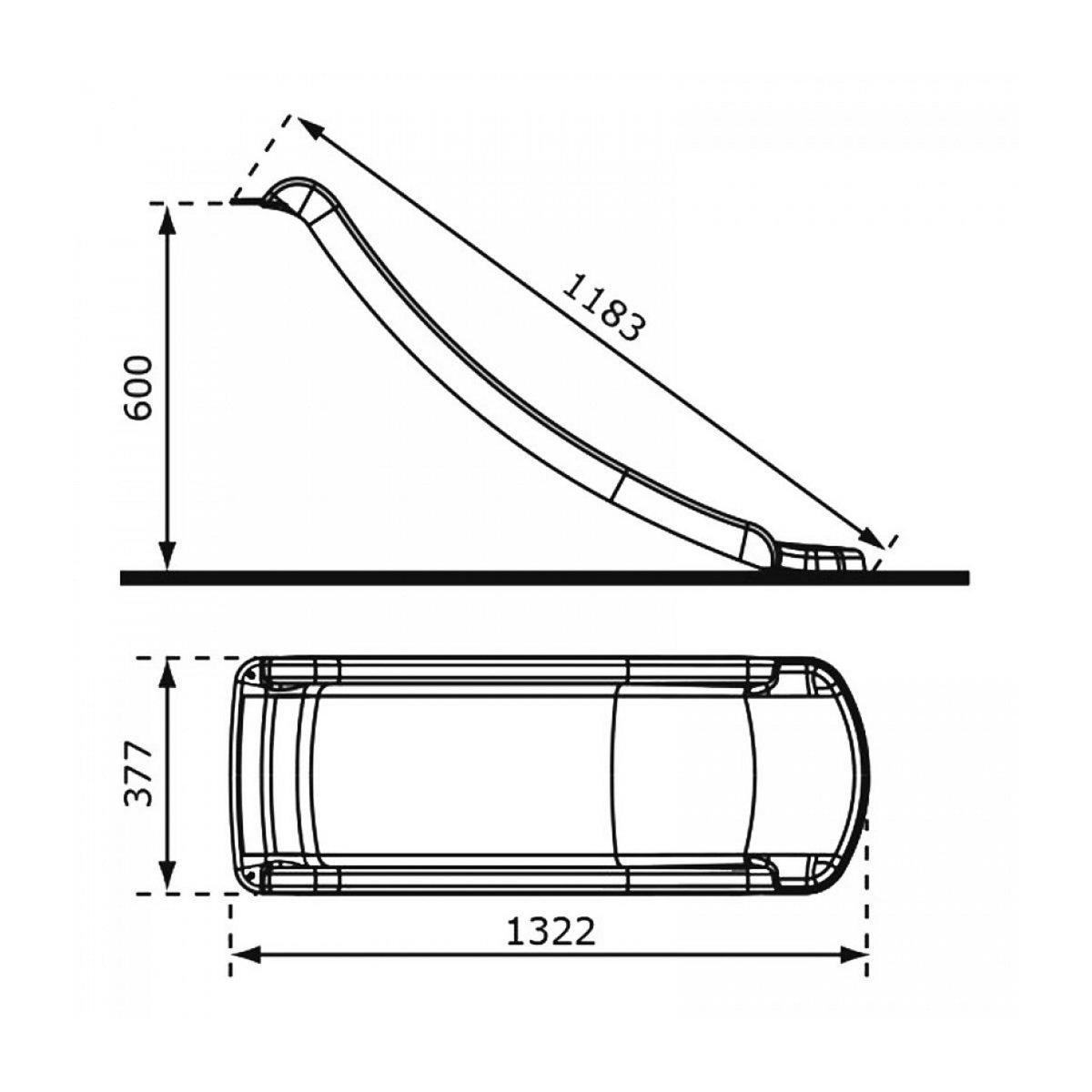 Axi House AXI Toboggan SKY120 Rouge 118 cm