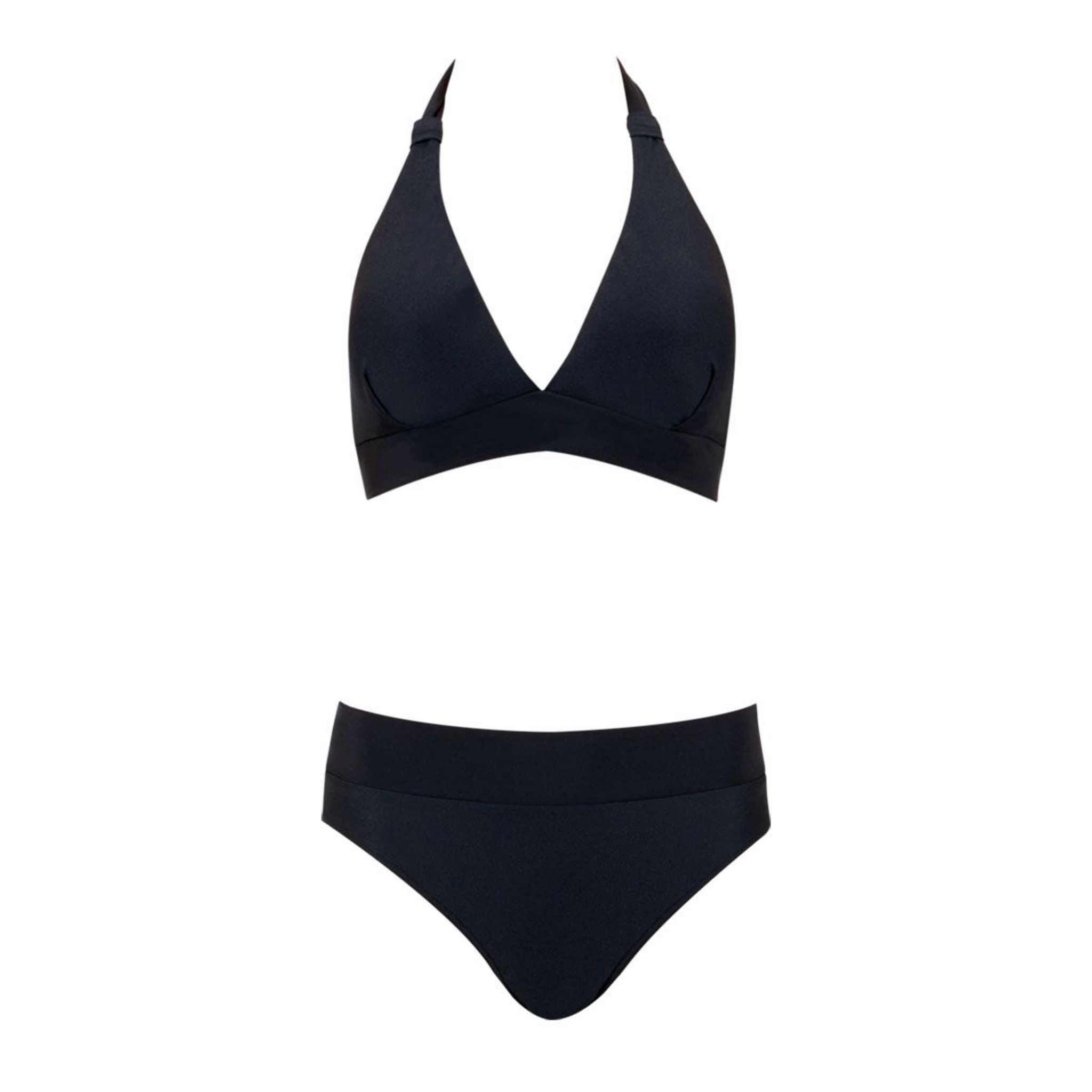 Athena Maillot de bain 2 pièces pour règles femme. Coloris disponibles : Noir
