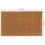 Voir la diapositive 6 : VIDAXL Tapis de porte naturel 90x150 cm fibre de coco touffete