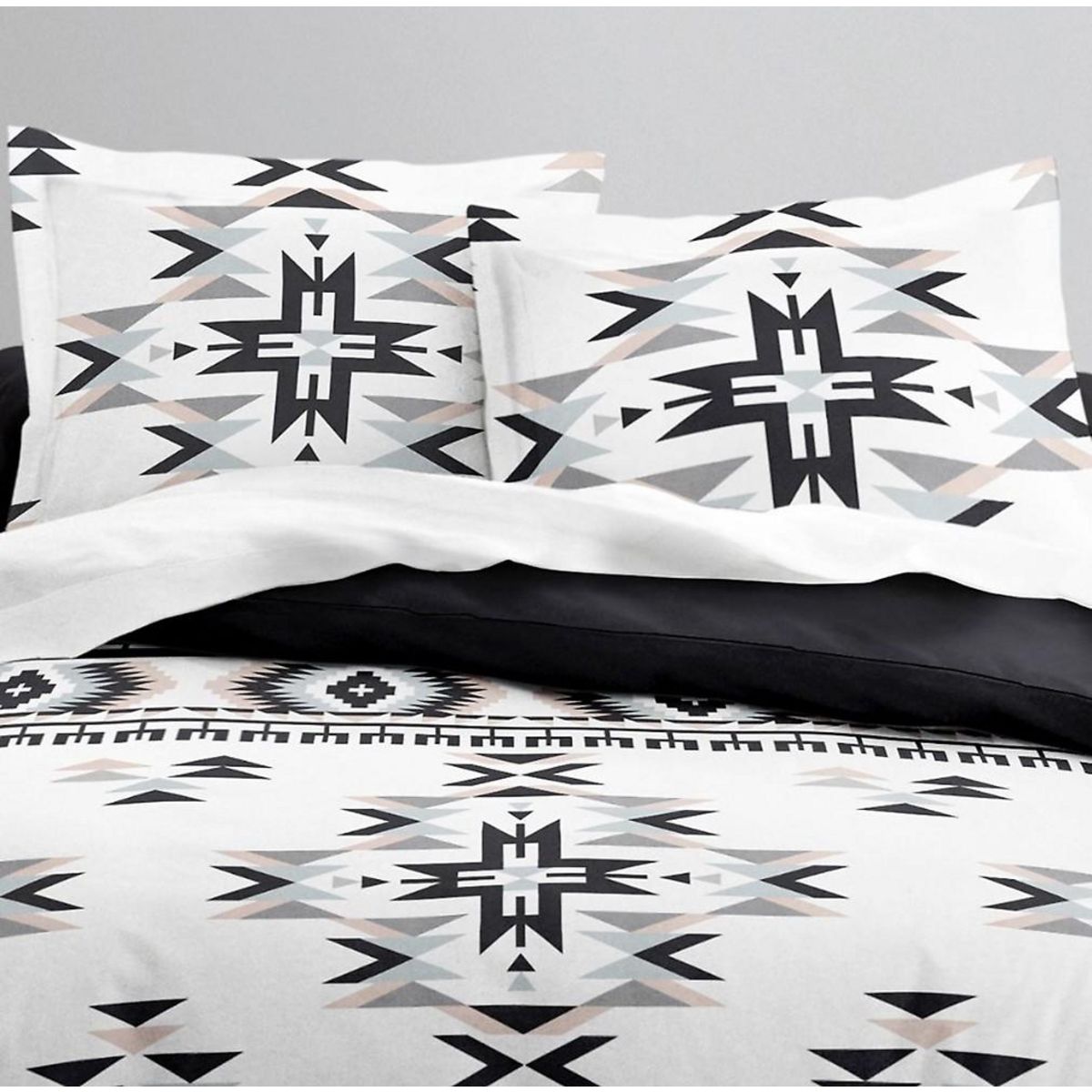 Home collection Parure housse de couette 3pcs 240x220cm 100%coton 57fils hacienda