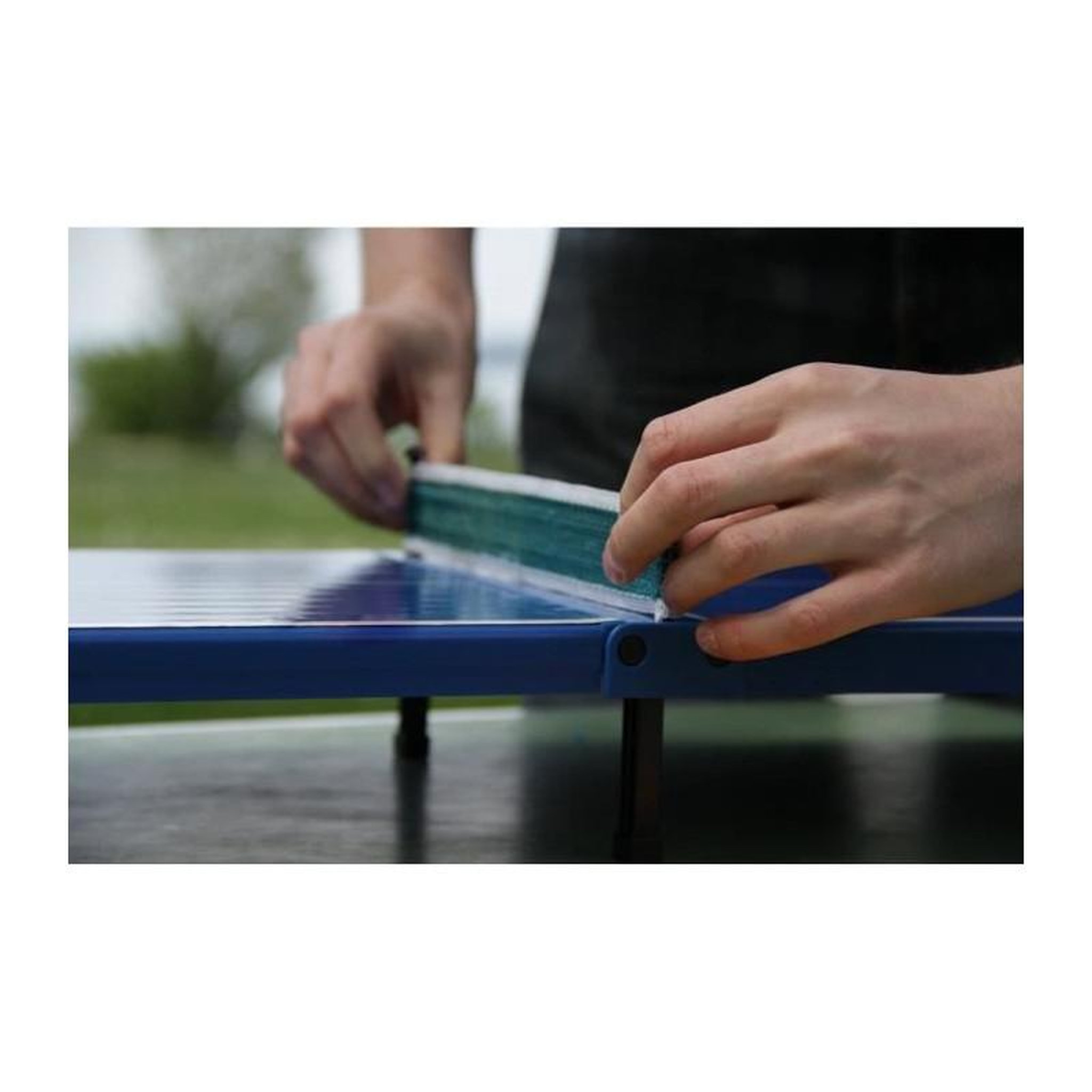 Voir la diapositive 4 : SCHILDKROT Mini table de tennis de table - SCHILDKRÖT - Surface de jeu 66 x 33cm - H 9cm