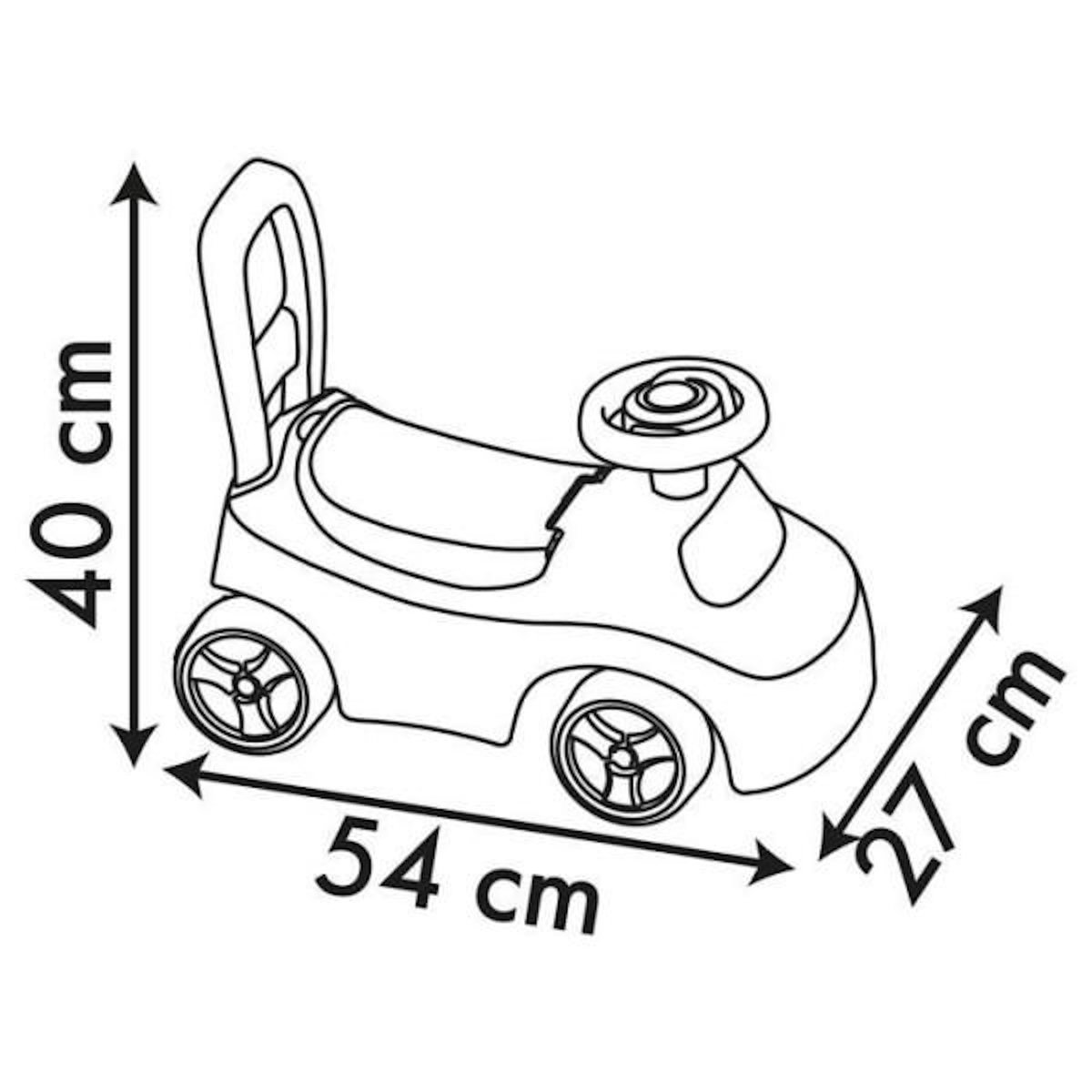 SMOBY Smoby - Porteur auto enfant 2 en 1 - Disney Princesse - Coffre sous la selle + klaxon - Des 10 mois - Fabrication française